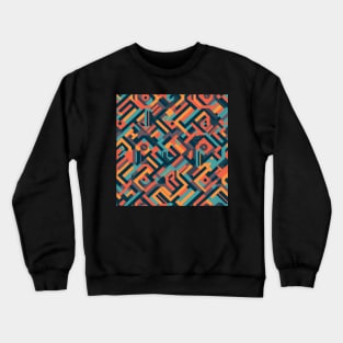 Spectrum mindset - Abstract Mindset Seamless Pattern Crewneck Sweatshirt